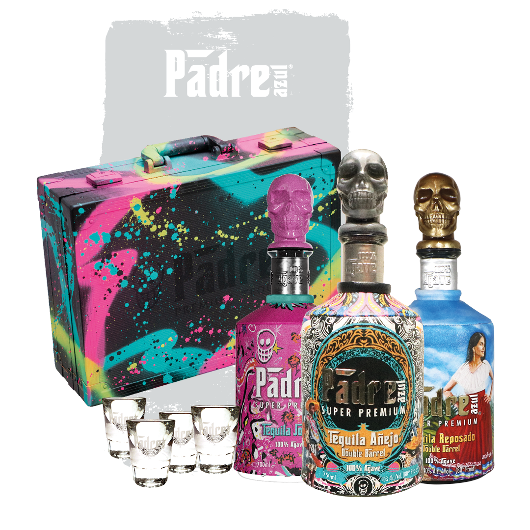 Set 💀 Padre Azul Premium Tequila