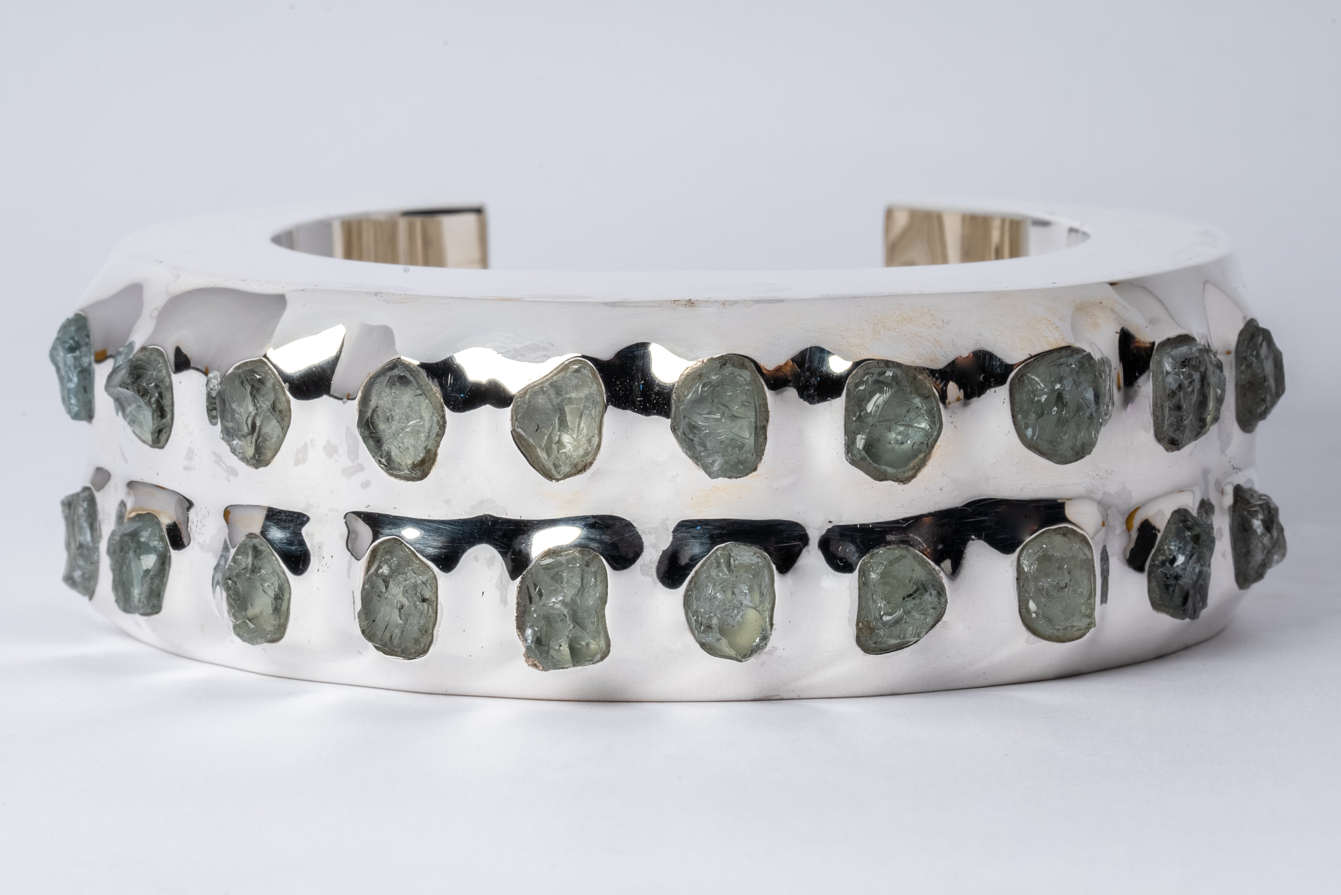 Crescent Bracelet (Terrestrial, Raised Terraform, Aquamarine, 30mm