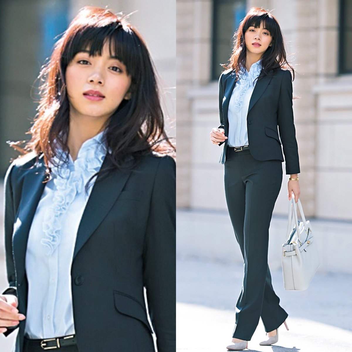 ⭐️CanCamコラボパンツスーツ特集！⭐️ 締め色のブラック&シュッと