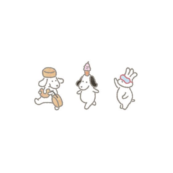 バムとケロの中でもだいすきなのは ヤメピといまちゃん。おじぎちゃん