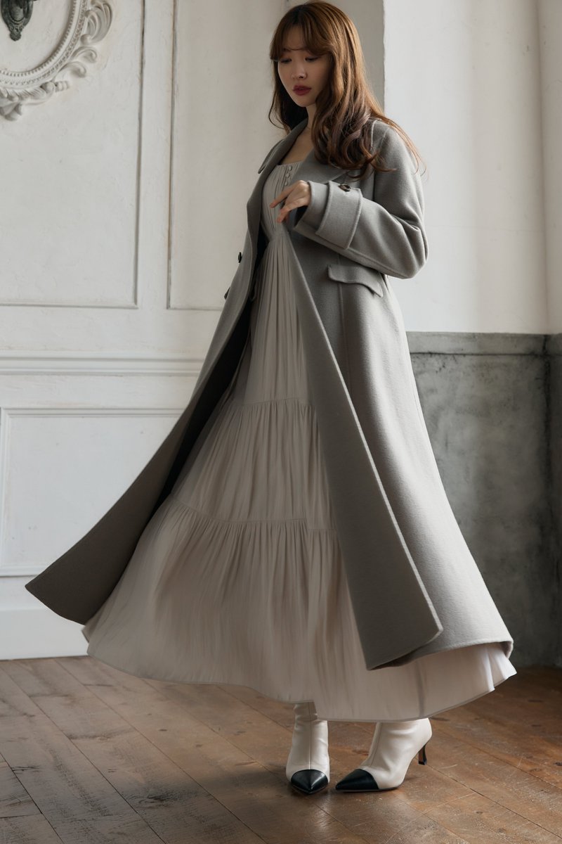 Hamilton Wool River Dress Coat// 程よいウエストシェイプの リバー