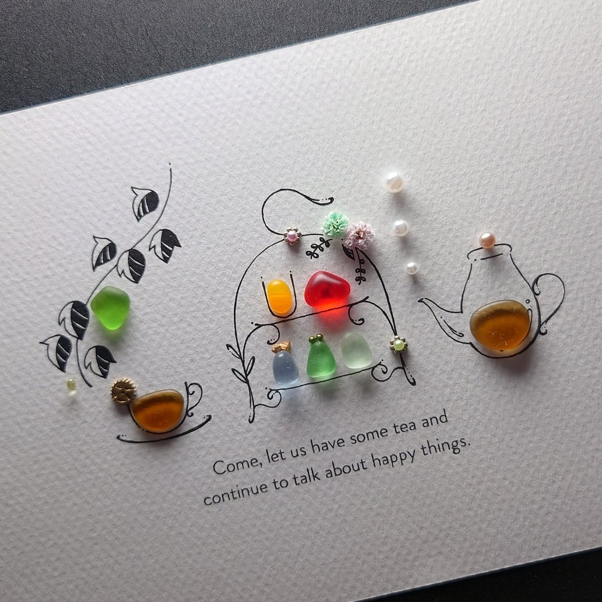 シーグラスアート