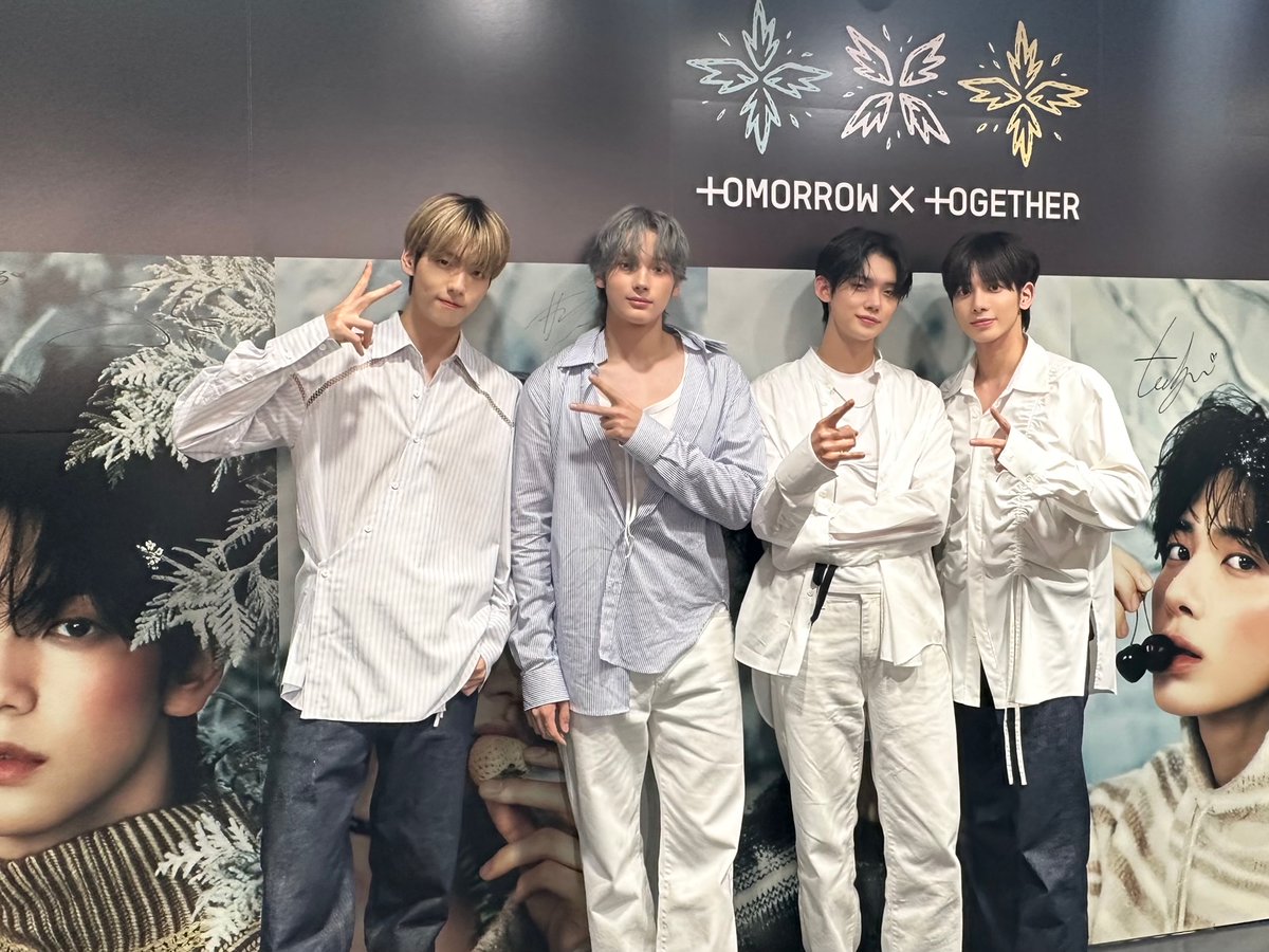 TOMORROW_X_TOGETHER】 なんと昨日メンバーの皆様が タワレコ渋谷店に