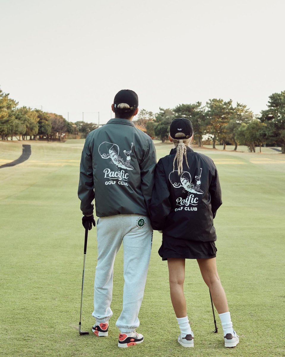 Coach jacket with Pacific GOLF CLUB signature design🍂 Pacific