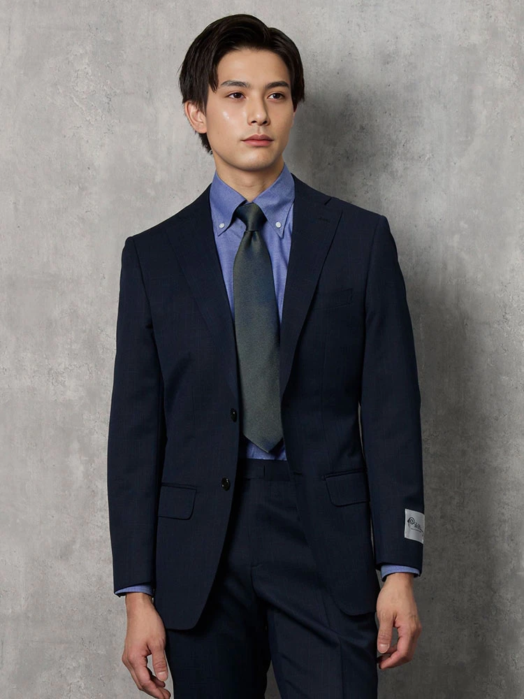 上下洗える/Wltimo】ウール混2釦スーツ【クラシコ】グレンチェック