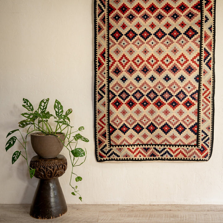 ペルシャ手織りキリム ウール ラグ シーラーズ 100×225cm – Persiadirect