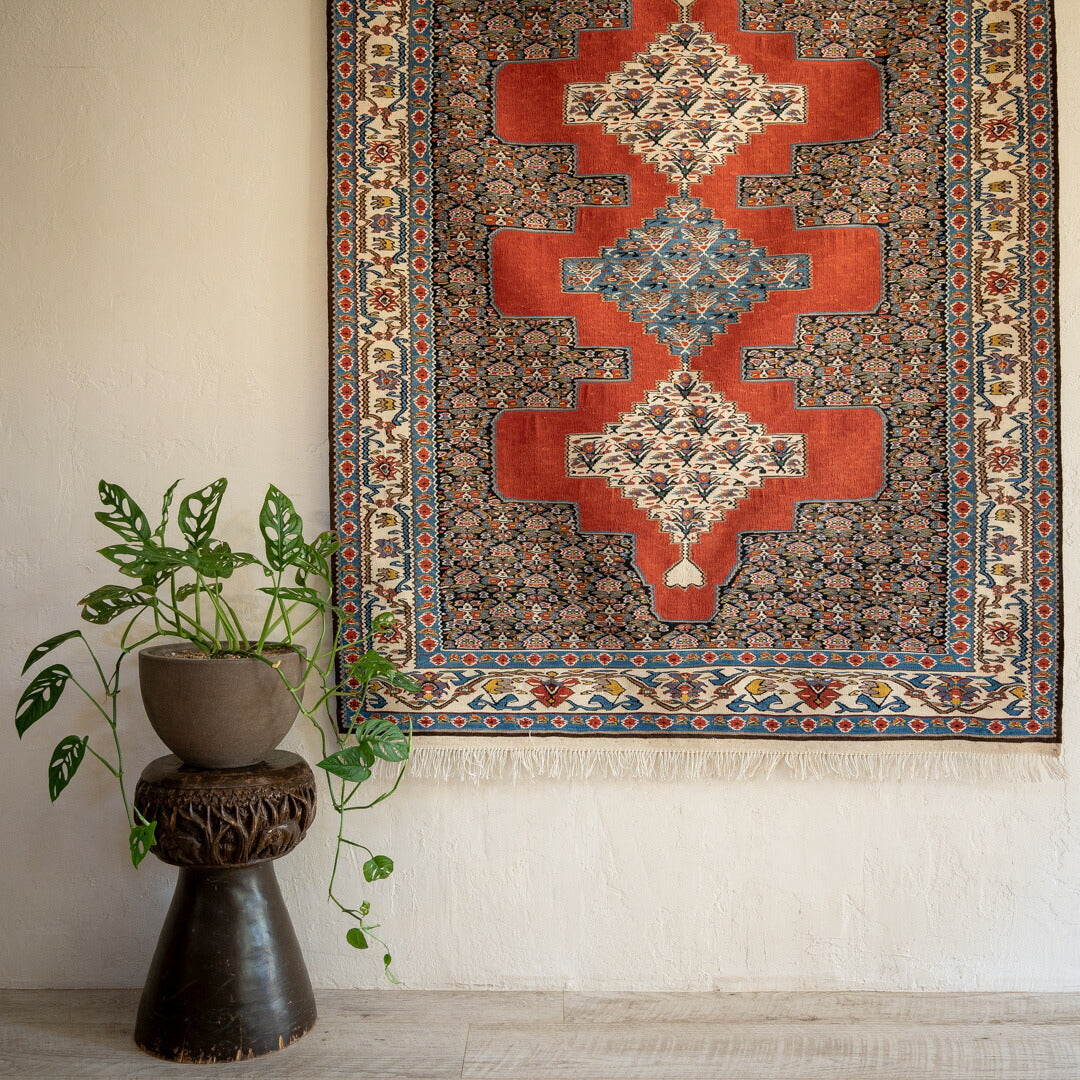 ペルシャ手織りキリム Y2744 ペルシャ絨毯 キリム ラグマット 手織り