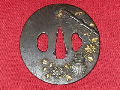 時代鍔 縦71mm横71mm厚さ5mm 時代鍔縦71mm横71mm厚さ5mm