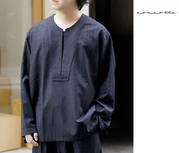 ノノット NONNOTTE アフリカン スーパー120 フラワー ジャガード