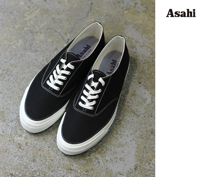 アサヒ ASAHI DECK SHOES BLACK ブラック デッキシューズ スニーカー