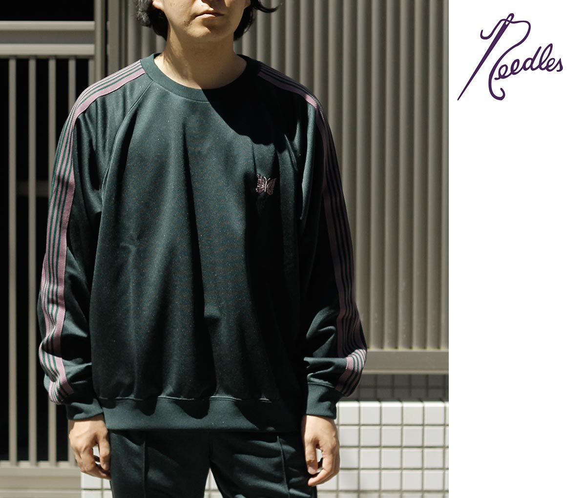 40%OFF セール ニードルズ NEEDLES トラック クルーネック シャツ ポリ