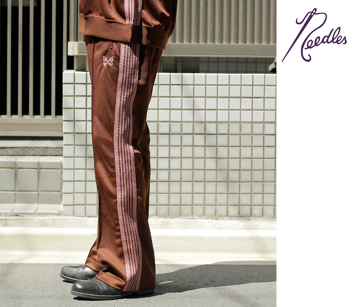 40%OFF セール ニードルズ NEEDLES ブーツカット トラック パンツ ポリ