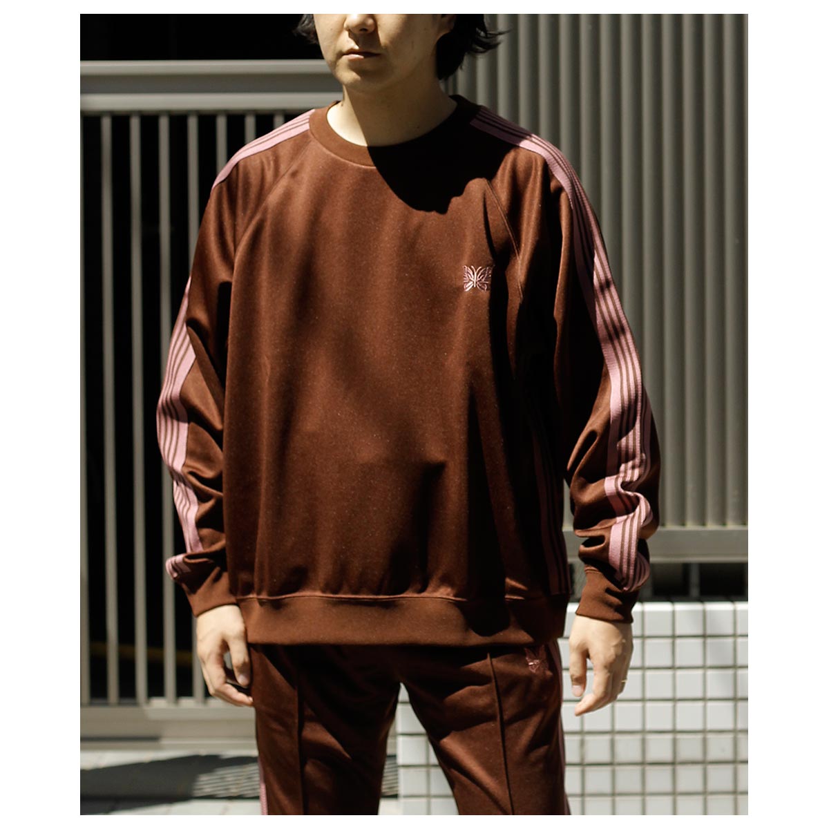 40%OFF セール ニードルズ NEEDLES トラック クルーネック シャツ ポリ