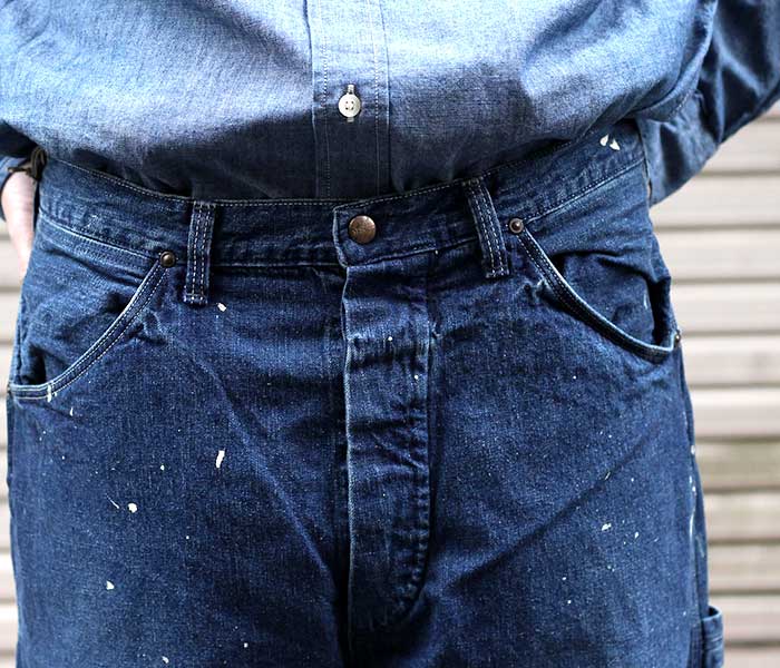 orSlow オアスロウ ペインターパンツ デニム ユーズド加工 ペイント