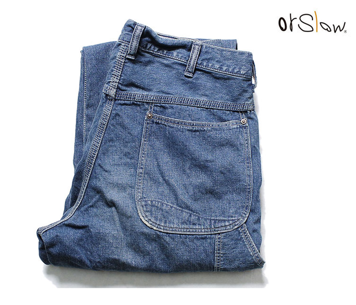 orSlow オアスロウ ペインターパンツ デニム ユーズド加工 DENIM