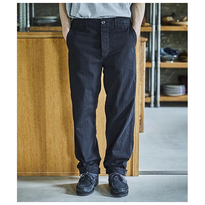 orSlow オアスロウ フレンチワーク パンツ ブラック FRENCH WORK PANTS