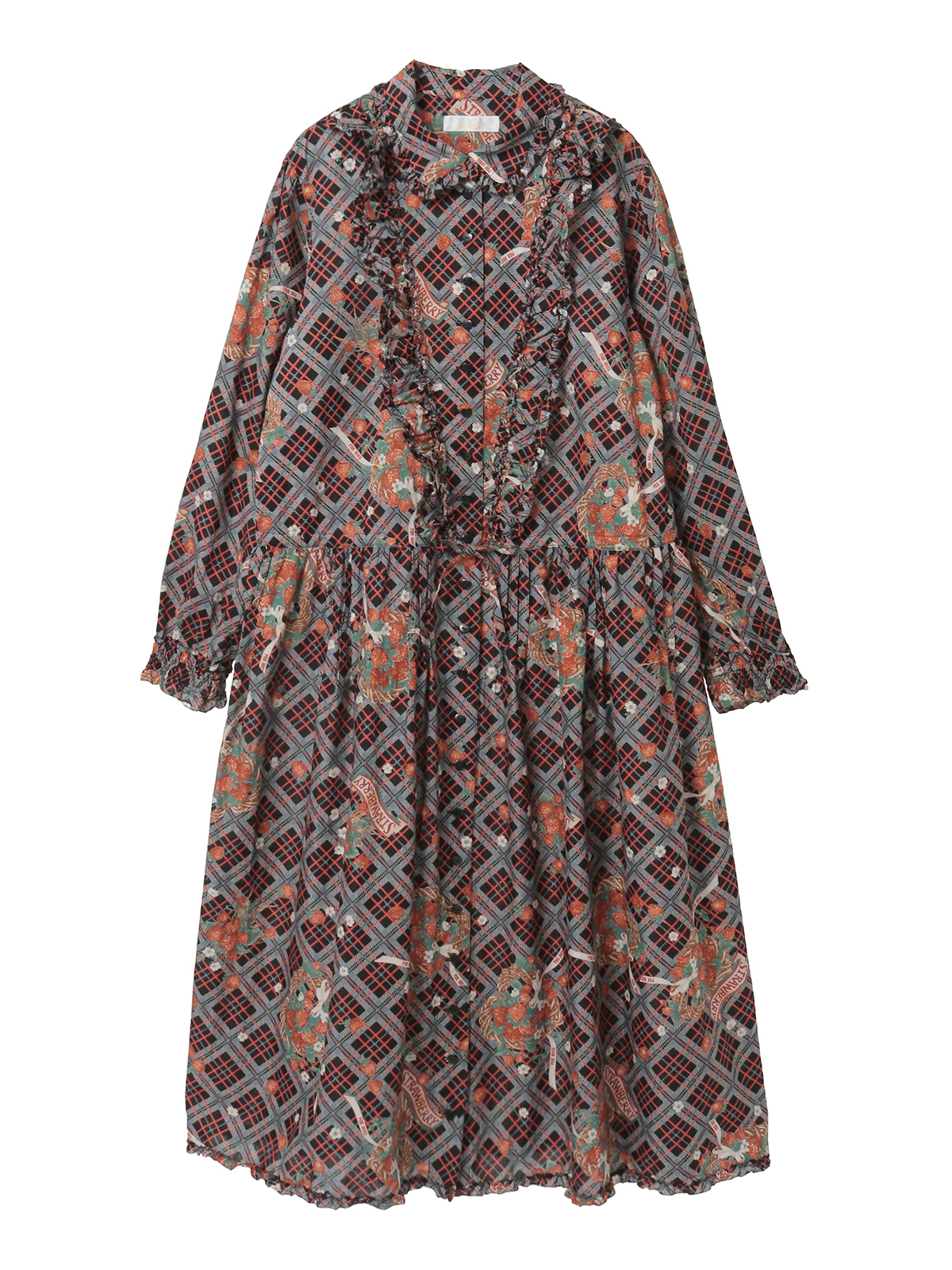 苺リースプリントミディワンピース｜ピンクハウスオフィシャル