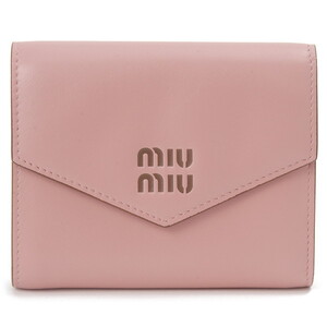 MIU MIU ミュウミュウ 三つ折り財布 ピンク 5MH040 ADT7 F0615 BI FOLD