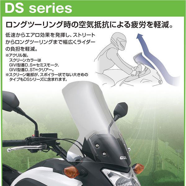 デイトナ D93961 GIVIエアロダイナミックススクリーン フュージョン用