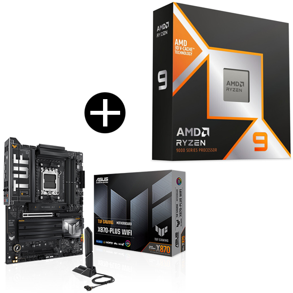 AMD Ryzen 9 9950X3D CPU + ASUS TUF-GAMING X870-PLUS WIFI