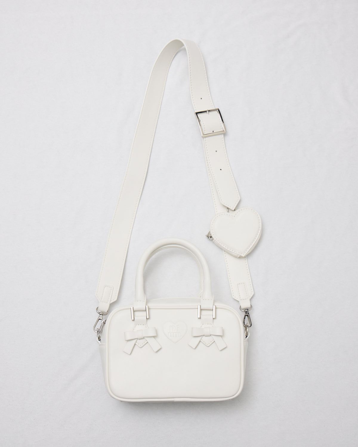 ハートポーチ付きミニリボンボストンバッグ – pium