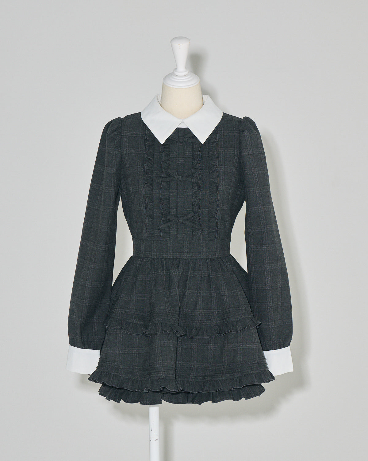 フリルリボン襟付きセットアップ – pium