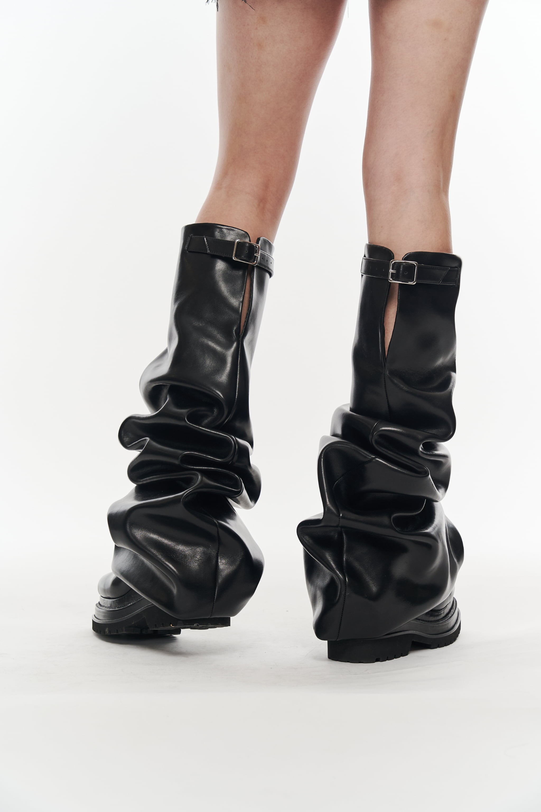 Melted Wedge Boots – POOLDE