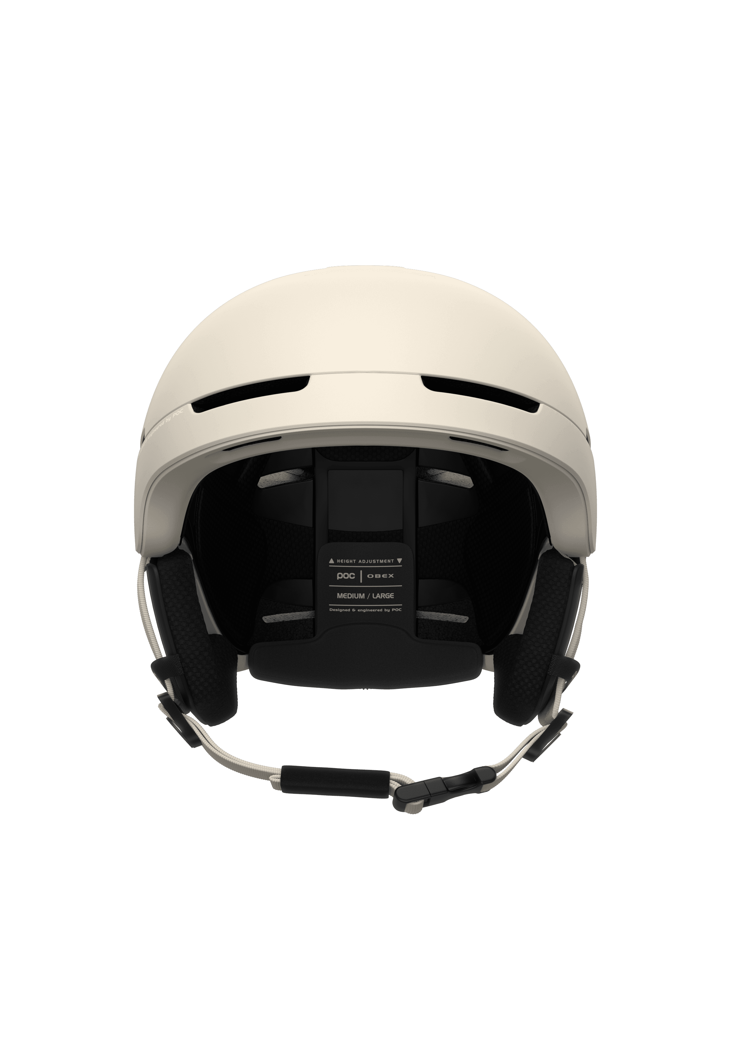 Obex Wide Fit MIPS Ski Helmet in Selentine Off-White Matt | POC