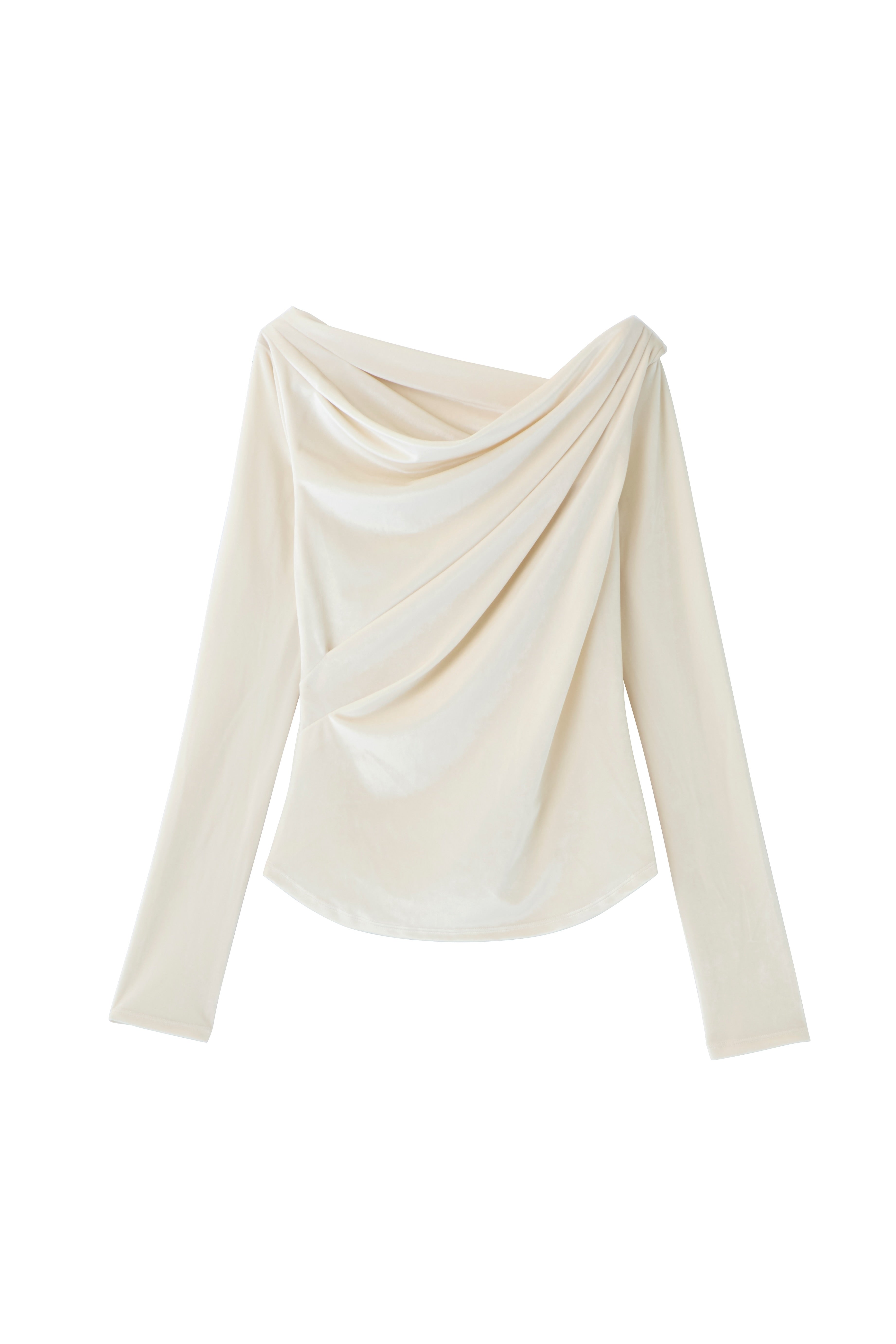 グロッシーベロアドレープトップス – poláura OFFICIAL ONLINE STORE