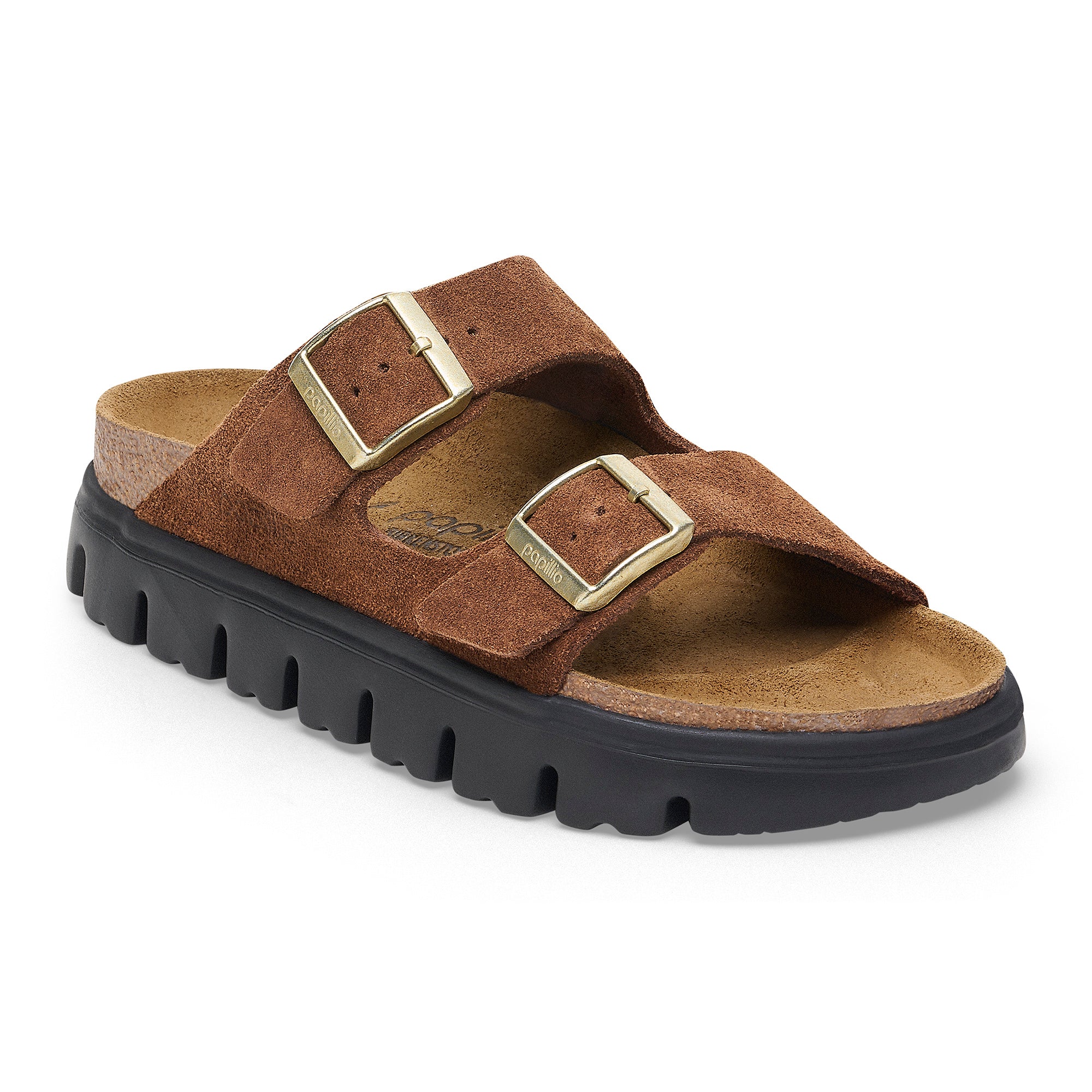 WOMEN'S BIRKENSTOCK ARIZONA CHUNKY SANDAL - DARK TEA / BROWN