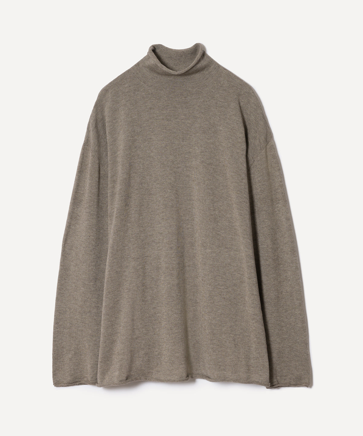 フォレストグレイニットタートルプルオーバー / オーガニックコットン