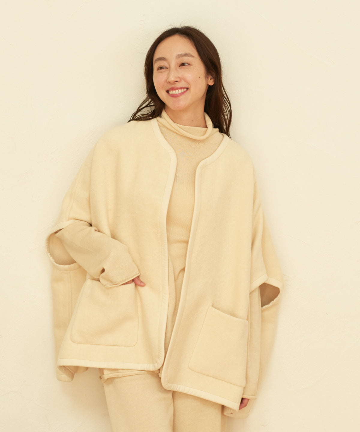 シルクコットンポンチョベスト / オーガニックコットン – PRISTINE