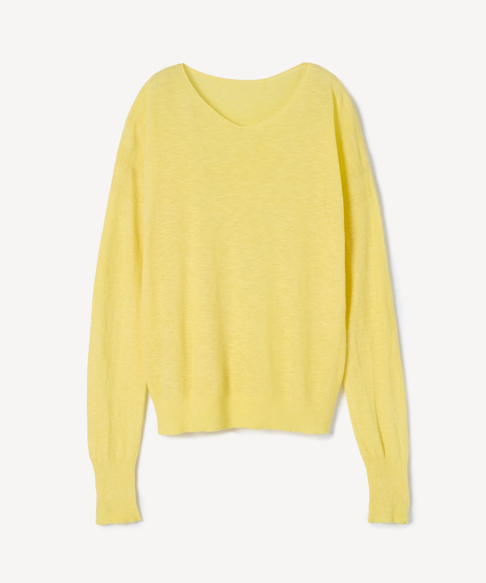 エリシルクVネックプルオーバー 草木染め / オーガニックコットン