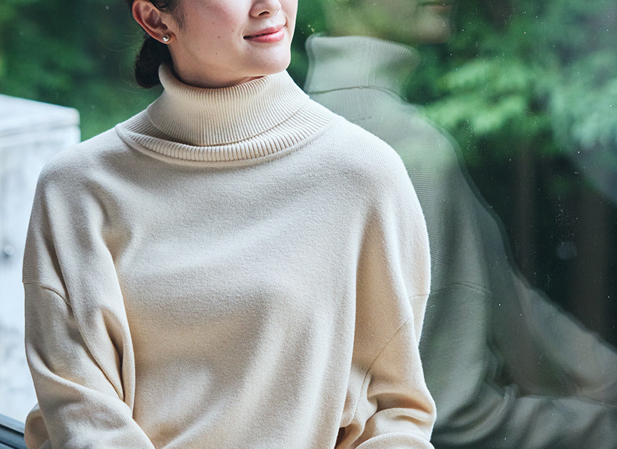 ビッグタートルセーター / オーガニックコットン – PRISTINE