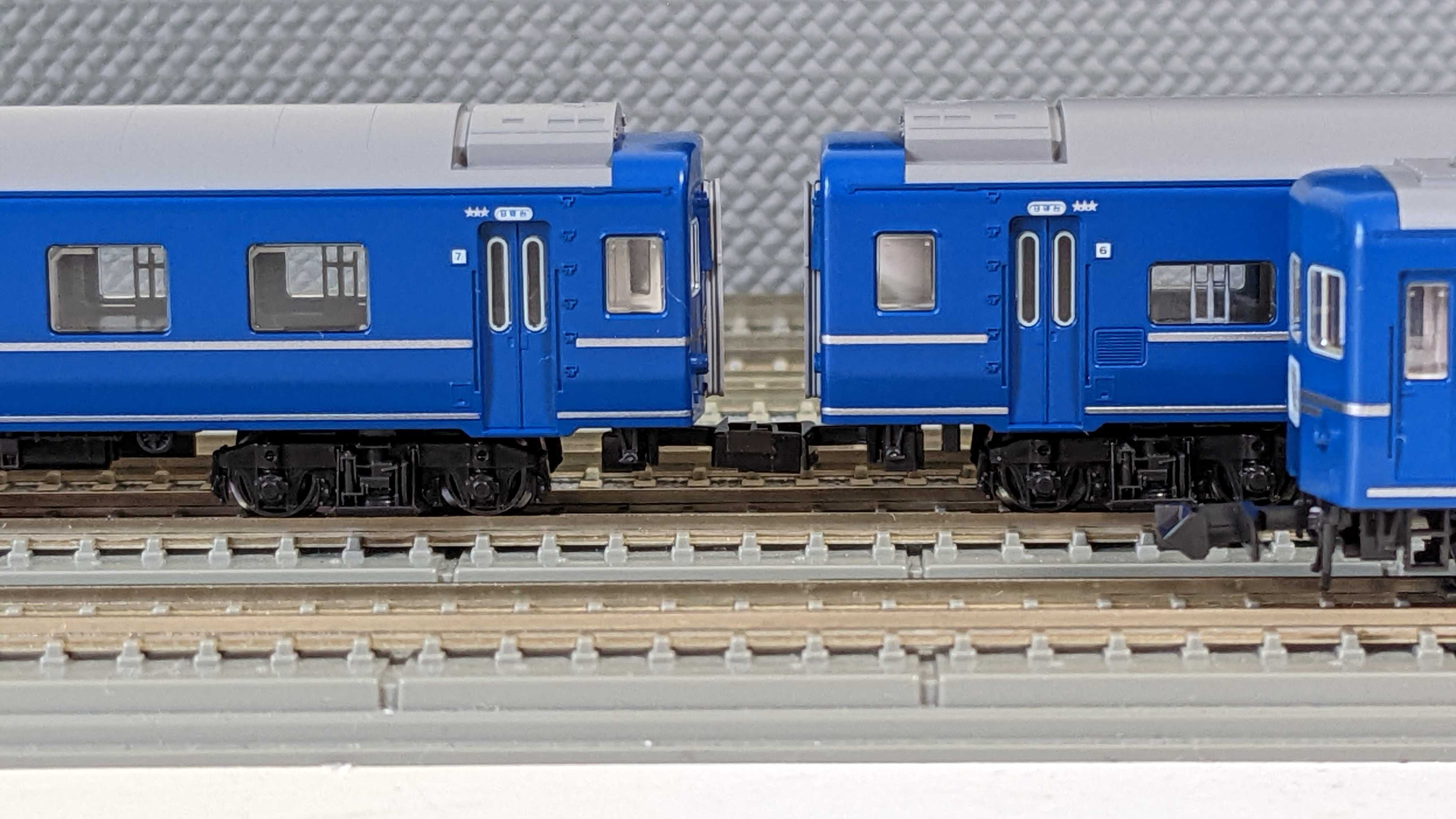 🔵Kato 10-855/856 24系25形 寝台特急 [富士] 基本7両 増結7両 入線