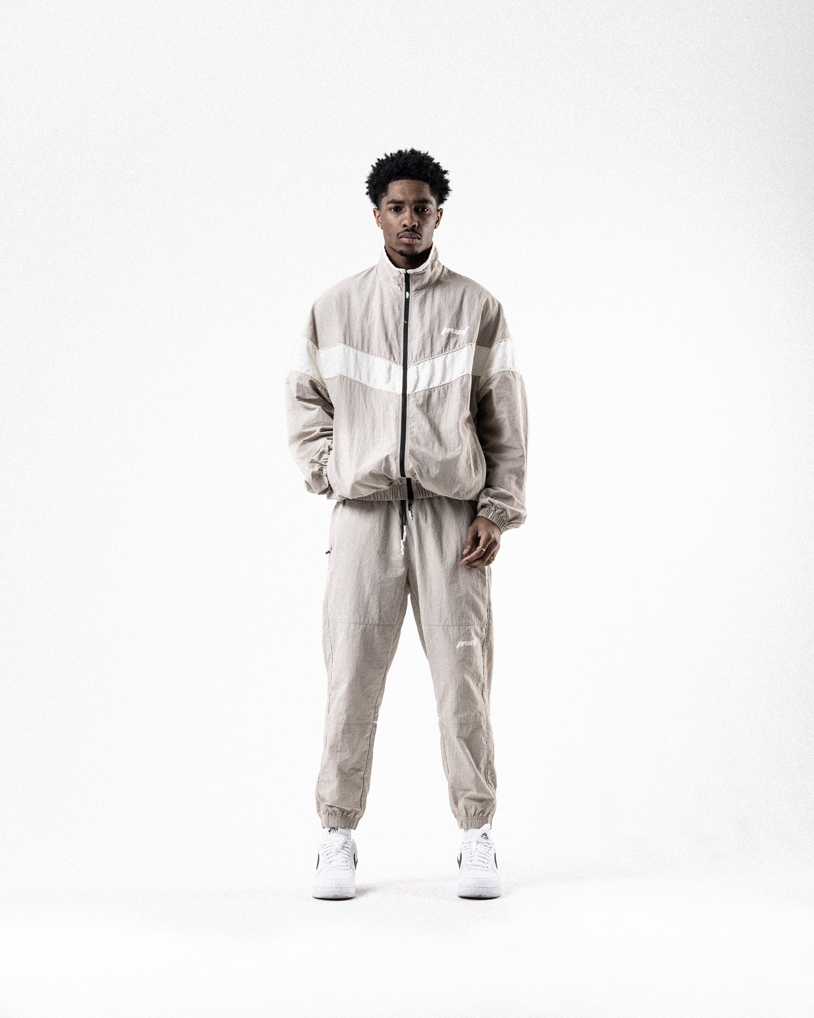 Pvot Athleisure Nylon Premium Jacket (Beige)