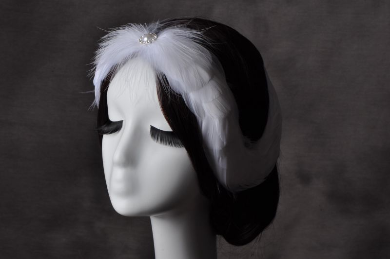 お取り寄せします♪セットでお得】本格派 白鳥＆黒鳥 頭羽飾り