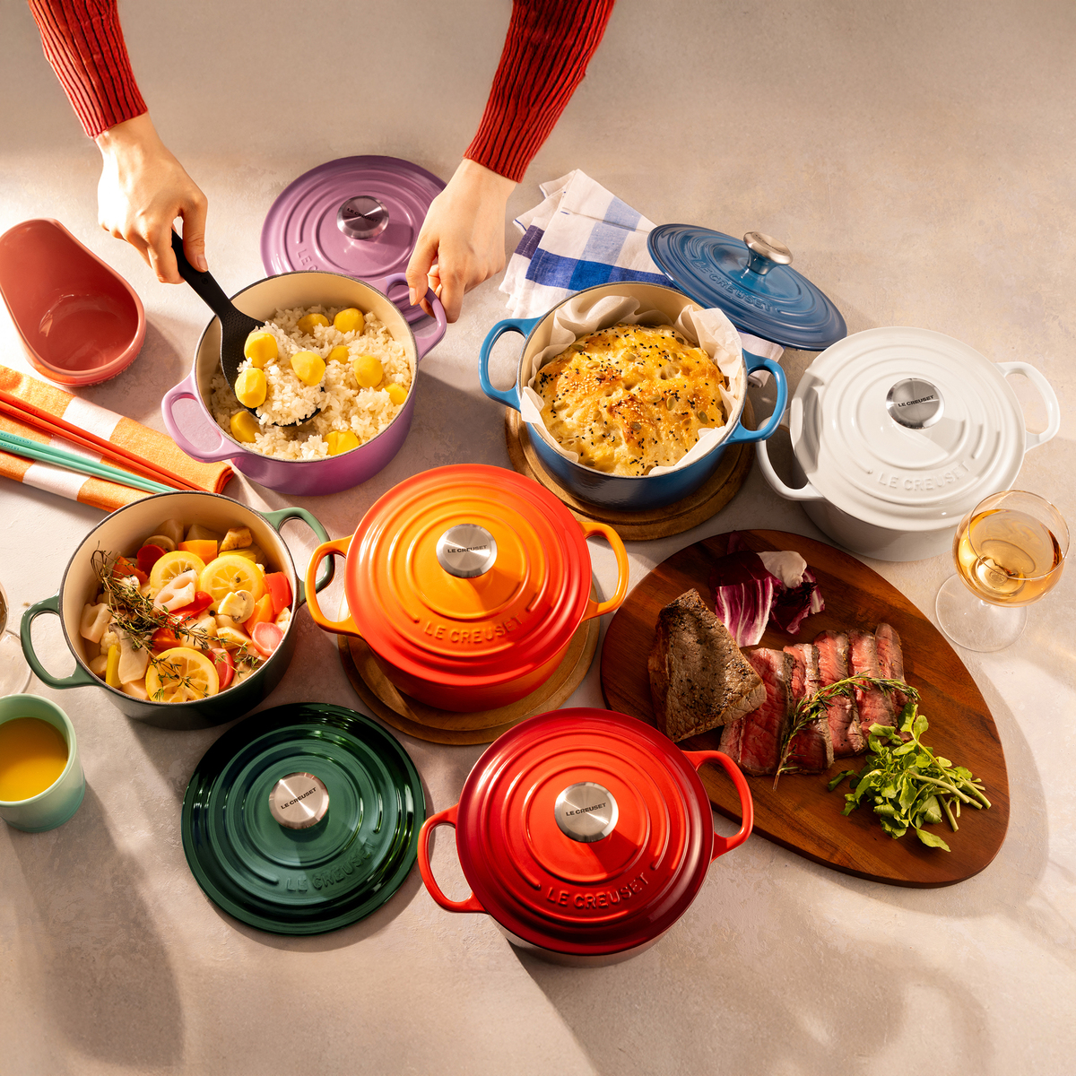 ル・クルーゼ シグニチャー ココット・ロンド18cm LE CREUSET