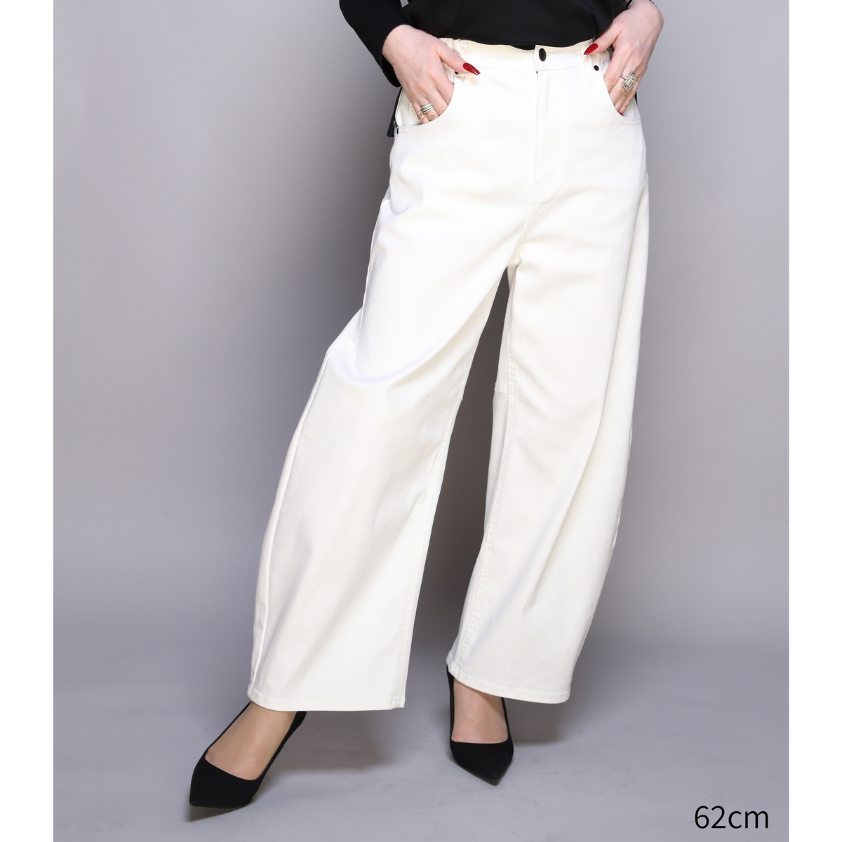 ANNE COQUINE選べる股下ストレッチツイルカーヴィーパンツ