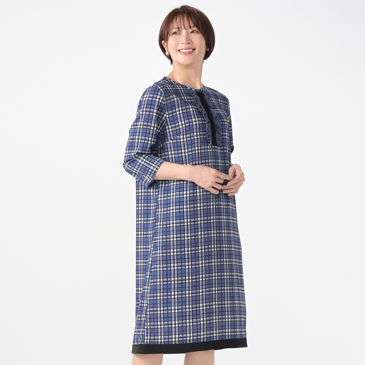 Pixie Heart フリル＆チェック ワンピース ピクシーハート（Pixie