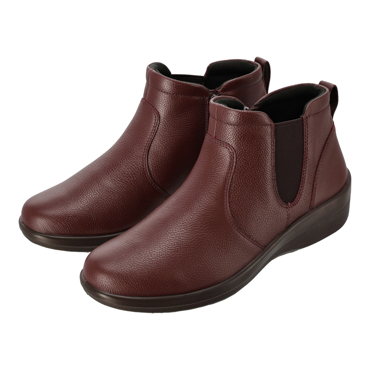 アキレス・ソルボ ファスナー付4E牛革はっ水ブーツ アキレスソルボ