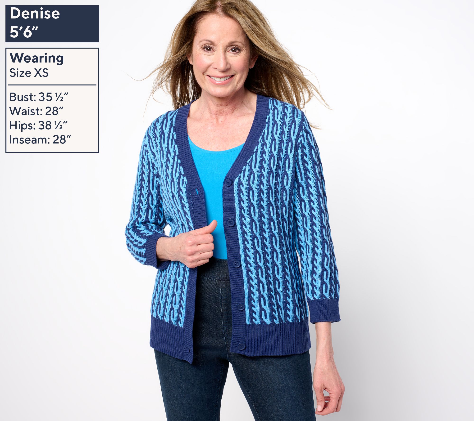 Isaac Mizrahi Live! Yacht Club Button Front Cardigan - QVC.com