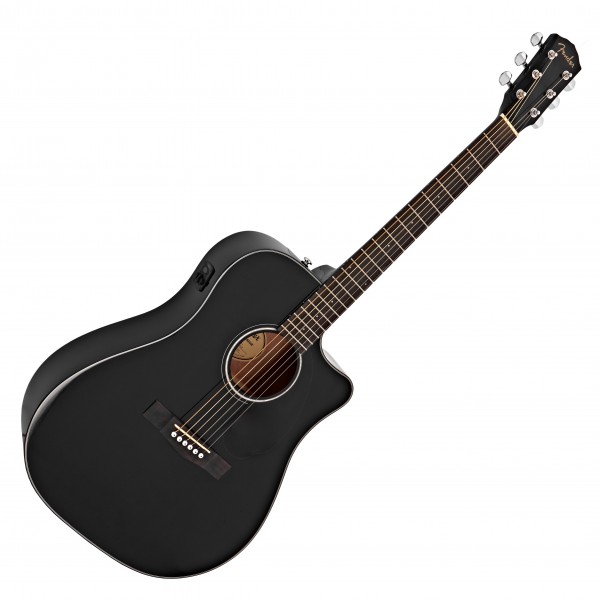 Fender CD-60SCE Dreadnought Electro Acoustic, Black at Gear4music