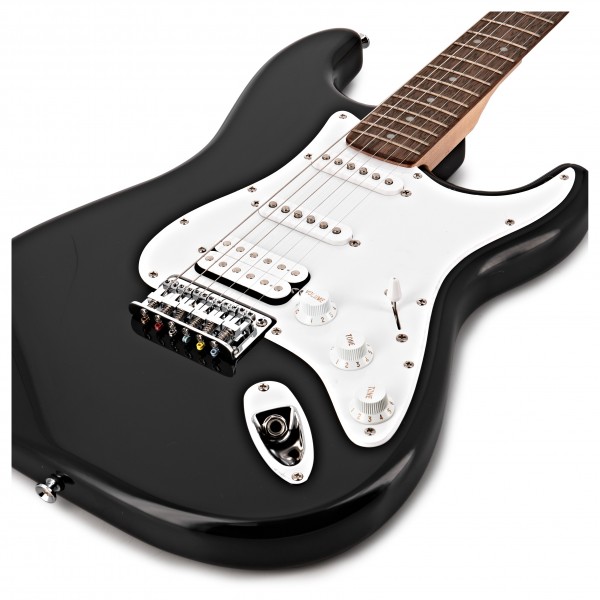 Squier Bullet Stratocaster HSS Hard Tail, Black at Gear4music
