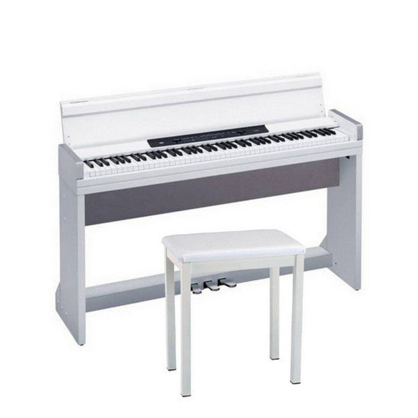 DISC Korg LP-350 Slim Digital Piano Pack, White with FREE Stool at