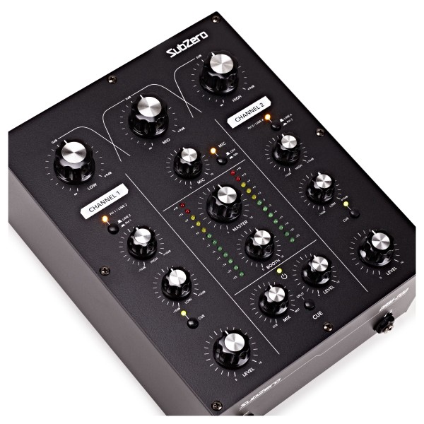 SubZero 2 Channel Rotary DJ Mixer at Gear4music