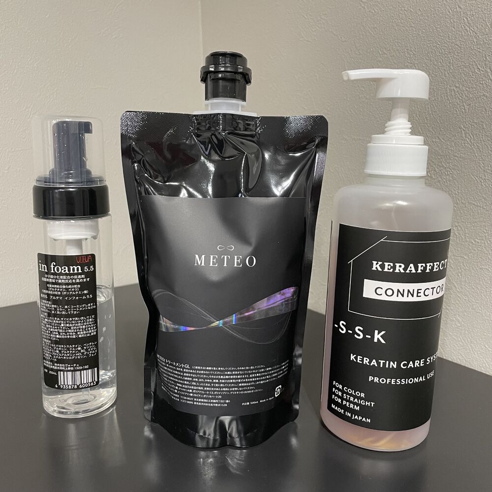 髪質改善トリートメントMETEOで極上の艶髪になれるつくば市美容室Re