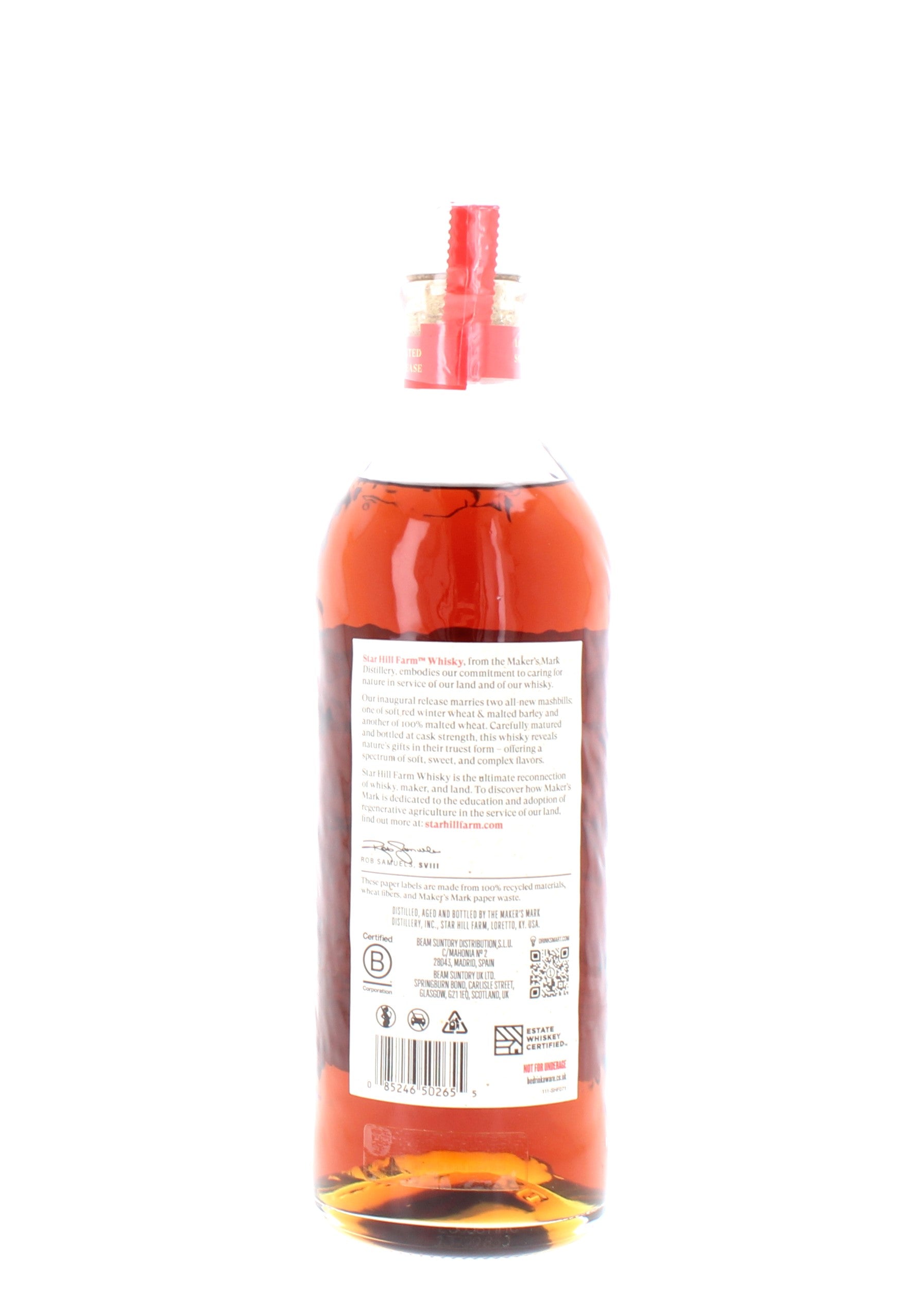 Star Hill Farm American Wheat Whisky 2025 Release - 70cl 57.4