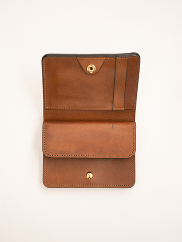 forme Post Wallet (Cordovan Black×Brown) – RECTOHALL