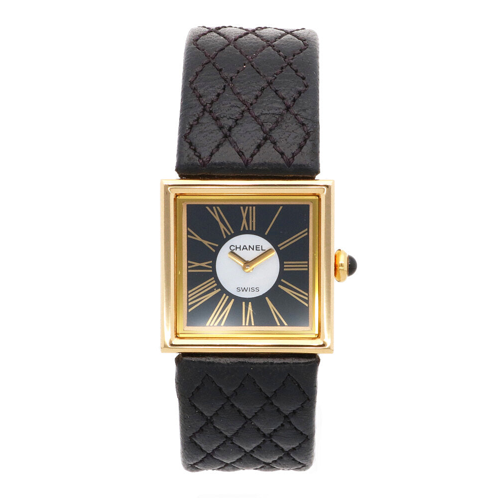 シャネル CHANEL マドモアゼル 腕時計 時計 18金 K18イエローゴールド